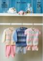 King Cole Baby Sweater, Cardigan & Gilet DK Knitting Pattern 2981
