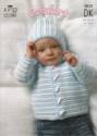 King Cole Baby Jacket, Sweater & Body Warmer Comfort DK Knitting Pattern 3013
