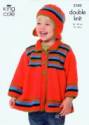 King Cole Children's Coat, Sweater & Hats DK Knitting Pattern 3103