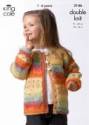 King Cole Children's Sweater & Cardigan Splash DK Knitting Pattern 3146