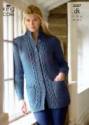 King Cole Ladies Jacket & Sweater Merino DK Knitting Pattern 3207