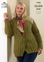King Cole Plus Size Cardigan & Jacket Merino DK Knitting Pattern 3246