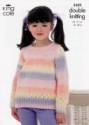 King Cole Children's Cardigan & Sweater Melody DK Knitting Pattern 3309