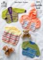 King Cole Baby Cardigan, Dress & Sweater Comfort DK Knitting Pattern 3353