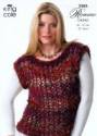 King Cole Ladies Top, Hat & Scarf Romano Chunky Knitting Pattern 3385
