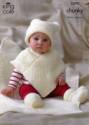 King Cole Baby Hat, Poncho, Booties & Blanket Comfort Chunky Knitting Pattern 3392