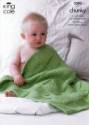 King Cole Baby Blankets Comfort Chunky Knitting Pattern 3393