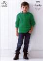 King Cole Children's Sweater & Tank Top Comfort Chunky Knitting Pattern 3394
