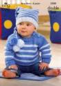 King Cole Baby Sweater, Jacket, Hat & Blanket Comfort DK Knitting Pattern 3500