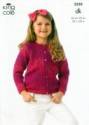 King Cole Children's Cardigan & Jacket Melody DK Knitting Pattern 3550
