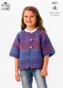 King Cole Children's Waistcoat & Jacket Melody DK Knitting Pattern 3551