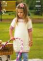 King Cole Children's Dress & Cardigan Big Value Aran Knitting Pattern 3598