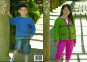 King Cole Children's Jacket & Sweater Chunky Knitting Pattern 3627