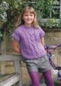 King Cole Children's Tunic & Top Fashion Aran Knitting Pattern 3664