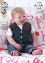 King Cole Baby Tank Top & Waistcoat Melody DK Knitting Pattern 3704