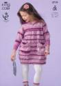 King Cole Children's Dress & Cardigan Splash/Pricewise DK Knitting Pattern 3719