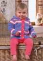 King Cole Baby Jacket, Sweater & Cardigan Comfort Aran Knitting Pattern 3725