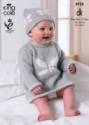 King Cole Baby Dress, Waistcoat & Hats Comfort DK Knitting Pattern 3735