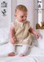 King Cole Baby Dress & Cardigan Comfort DK Knitting Pattern 3736
