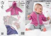 King Cole Baby Poncho, Cardigan & Jacket Comfort DK Knitting Pattern 3741
