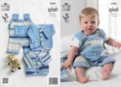 King Cole Baby Set Splash DK Knitting Pattern 3767