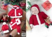 King Cole Baby Christmas Jackets & Hat Comfort DK Knitting Pattern 3803