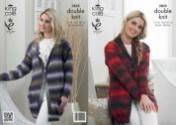 King Cole Ladies Jackets Country Tweed DK Knitting Pattern 3825
