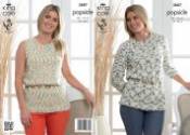 King Cole Sweaters & Top Popsicle Knitting Pattern 3887