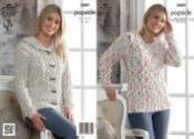 King Cole Sweater & Cardigan Popsicle Knitting Pattern 3889