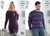 King Cole Sweater & Tunic Moods DK Knitting Pattern 3930