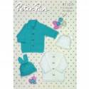 Peter Pan Baby/Children's DK Coats & Hats Knitting Pattern 1157