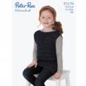 Peter Pan Baby/Children's DK Moondust Slipover Knitting Pattern 1170