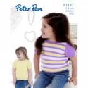 Peter Pan Baby/Children's 4 Ply Cardigan & Top Knitting Pattern 1197