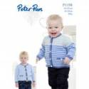 Peter Pan Baby/Children's 4 Ply Cardigans Knitting Pattern 1198