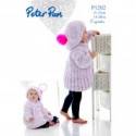 Peter Pan Baby/Children's Cupcake Coat & Hat Knitting Pattern 1202
