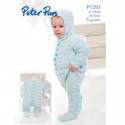 Peter Pan Baby/Children's Cupcake Sleep Suit Knitting Pattern 1203