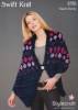 Stylecraft Swift Knit Super Chunky Russian Shawl Knitting Pattern 8785