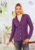 Stylecraft Ladies Cardigan Knitting Pattern 8927  4 Ply