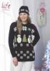 Stylecraft Ladies Christmas Sweater & Hat Knitting Pattern 9029  DK