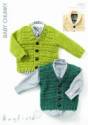 Hayfield Baby Chunky Cardigans & Waistcoat Knitting Pattern 4403