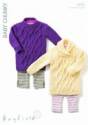 Hayfield Baby Chunky Sweater Dress Knitting Pattern 4405