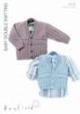 Hayfield Baby DK Cardigans Knitting Pattern 4426