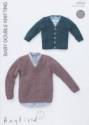 Hayfield Baby DK Children's Cardigan & SweaterÂ  Knitting Pattern 4454