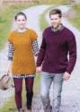 Hayfield Bonus Aran Men's Sweater & Ladies Tunic Knitting Pattern 7061