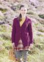 Hayfield Bonus Aran Wool Shawl Collared Jacket Knitting Pattern 7062