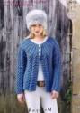 Hayfield Chunky With Wool Women's Cardigan Knitting Pattern 9700