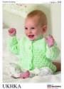 UK Hand Knit Association Baby Cardigan DK Knitting Pattern UKHKA109