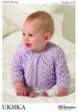 UK Hand Knit Association Baby Cardigan DK Knitting Pattern UKHKA111