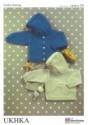 UK Hand Knit Association Baby Hooded Jacket and Sweater DK Knitting Pattern UKHKA54