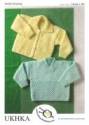 UK Hand Knit Association Baby Cardigan & Sweater DK Knitting Pattern UKHKA66